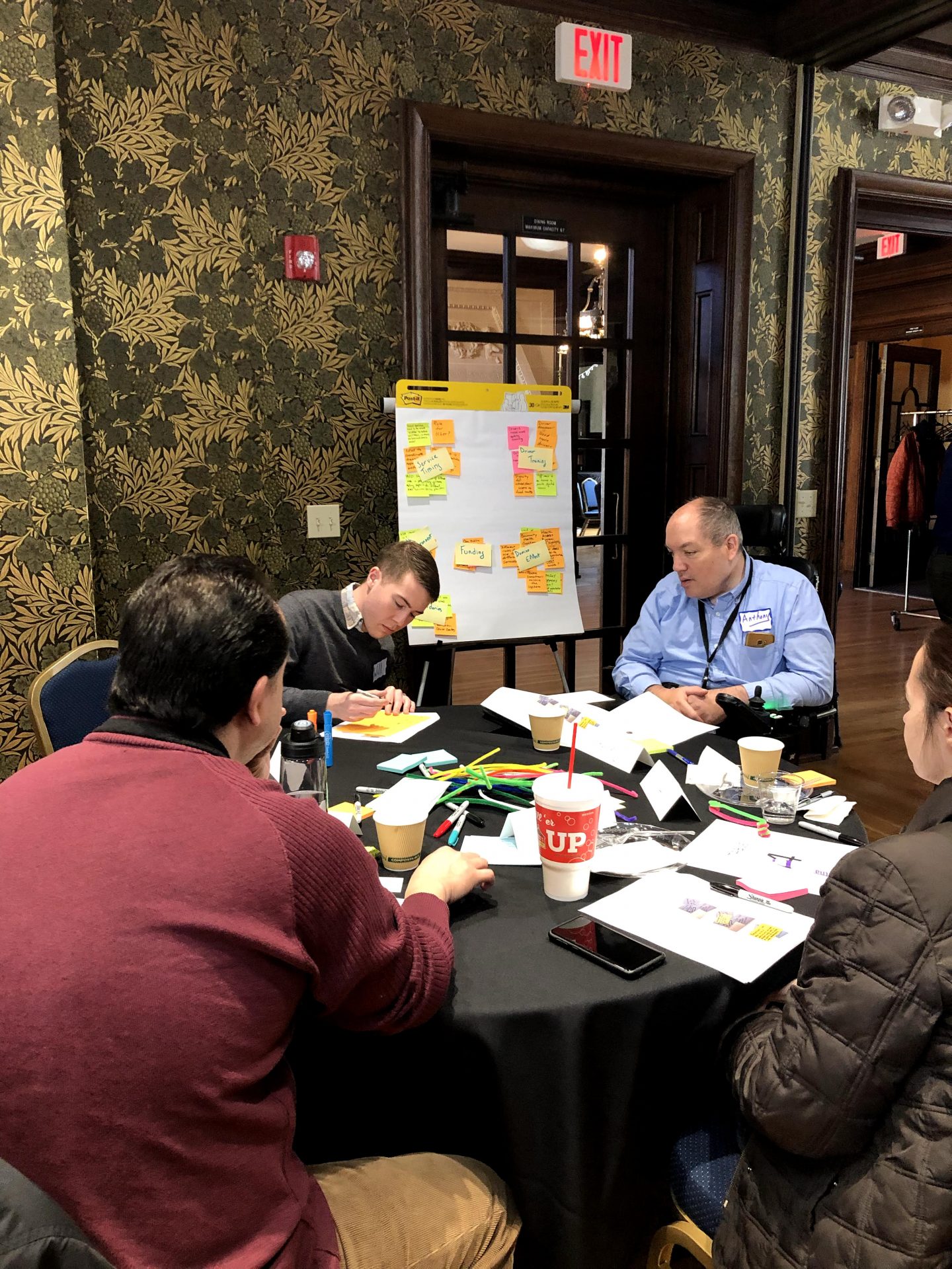 Participants of the Topeka Intensive take part in the process of gathering "data points"
